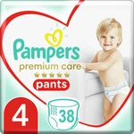 Pampers Premium Care Pants 4 MAXI 9-15 kg 38 ks