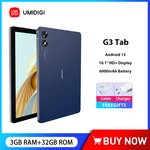 UMIDIGI G3 Tab Tablet 10.1 Inch 3GB RAM+32GB ROM MT8766 Quad-Core 8MP Camera 6000 mAh Battery Android 13 Quick Charge Tablet PC