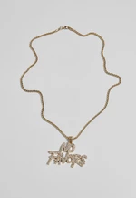 No Favor necklace - gold color