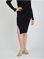 Black women's knitted skirt ORSAY