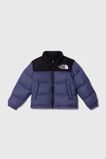 Dětská péřová bunda The North Face 1996 RETRO NUPTSE JACKET modrá barva