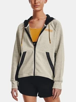 Under Armour Rival FZ Hoodie Mikina Béžová