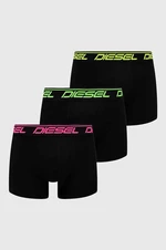 Boxerky Diesel 3-pak UMBX-DAMIEN-THREE PACK BOXERS pánske, čierna farba, 00ST3V.0AMAF