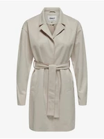 Creamy women's suede coat ONLY Joline