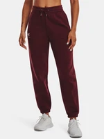 Under Armour Pants Essential Fleece Joggers-RED - Women