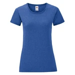 Blue Iconic women's t-shirt in combed cotton Fruit of the Loom