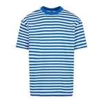 Pánské tričko Regular Stripe - bílé/královské modré