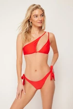 Trendyol Red Tie Brazilian Bikini Bottom