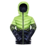 Kids hi-therm jacket ALPINE PRO ROGO lime green