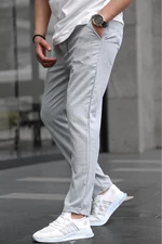Madmext pánské šedé volné kalhoty 6510