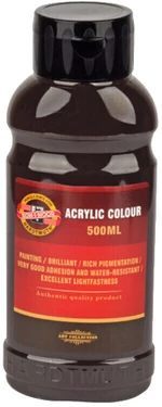 KOH-I-NOOR Acrylic Paint 500 ml 610 Dark Brown Pintura acrílica