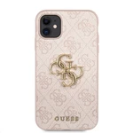 Zadní kryt Guess PU 4G Metal Logo GUHCN614GMGPI pro Apple iPhone 11, růžová