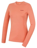 Women's merino sweatshirt HUSKY Aron L light orange