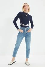 Trendyol Light Blue High Waist Mom Jeans