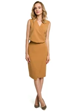 Made Of Emotion Woman's Dress M395 Cinnamon