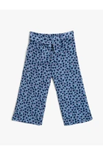 Koton Girl Blue Patterned Patterned Trousers