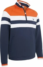 Callaway LS Street Blocked 1/4 Zip Navy Blazer XS Felpa