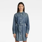 G-STAR Košeľa - Long millery overshirt modrá