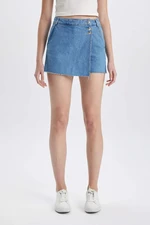 DEFACTO High Waist Jean Skort