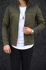 24285 Dewberry Suede Mens Jacket-Khaki