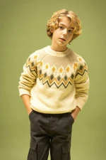 DEFACTO Boy's Crew Neck Knitwear Sweater