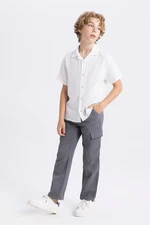 DEFACTO Boy's Standard Leg Muslin Trousers