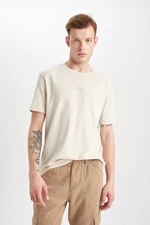 DEFACTO Regular Fit Crew Neck Printed Short Sleeve Heavy Fabric T-Shirt