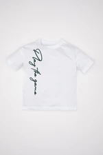 DEFACTO Baby Boy Crew Neck Printed Short Sleeve T-Shirt