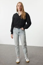 Trendyol Blue High Waist Slim Mom Jeans