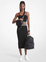 Michael Kors Sukňa - ECO MK TAPE MIDI SKIRT čierna