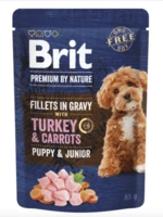 Brit Premium by Nature Puppy Gravy Turkey/Carrots - 24x85g