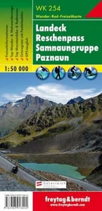 WK 254 Landeck, Reschenpass, Samnaun Group, Paznaun 1:50 000 / turistická mapa