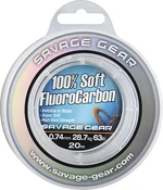 Savage gear florocarbon soft fluoro carbon 15 m - průměr 1,0 mm / nosnost 50,5  kg