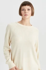 DEFACTO Relax Fit Crew Neck Basic Knitwear Sweater