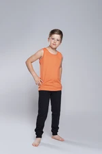 Tytus T-shirt for boys with wide straps - orange