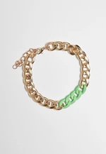 Colorful Base Bracelet - Gold Color/Neon Green