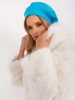 Women's turquoise winter beret