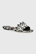 Pantofle Missoni Gia Flat dámské, černá barva, M32_022