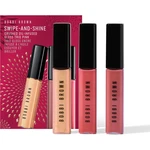 Bobbi Brown Holiday Swipe-and-Shine Crushed Oil-Infused Gloss Trio sada hydratačních lesků na rty