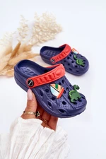 Kids Foam Lightweight Sandals Crocs Navy Blue Sweets