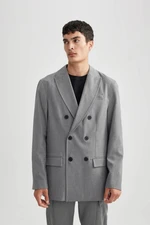 DEFACTO Regular Fit Jacket Collar Lined Blazer Jacket