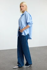 Trendyol Blue Stone Oversize Shirt