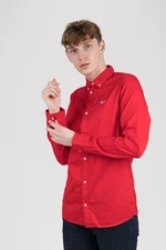 Tommy Jeans Shirt - TJM LIGHT TWILL SHIRT red