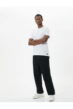 Koton Parachute Jeans Trousers with Elastic Waist Stoppers Sewing Detail Pockets