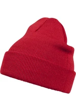 Basic Flap Beanie Red