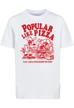 Children's T-shirt Like Pizza white