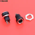 Cltgxdd 1PCS 3A 12V DC Power Supply Jack Socket Female Panel Mount Connector 5.5mm X 2.1mm Plug Adapter 2 Terminal Types 5.5*2.1