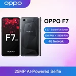 Original OPPO F7 Smartphone Android Google Play Store 6.23 inch 4G Network Mobile phones RAM 6GB ROM 128GB 25MP celulares