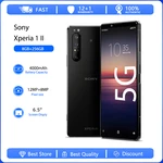 Sony Xperia 1 II 5G Original Unlocked XQ-AT51 XQ-AT52 Octa-core 6.5" 256GB 8GB Snapdragon Cellphone 12MP Fingerprint Smartphone