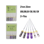 Dental Instrument Hand files Endo Root Canal Files Endodontic Files 21mm 25mm Dental Endo C+ Files 1 Pack(6pc)